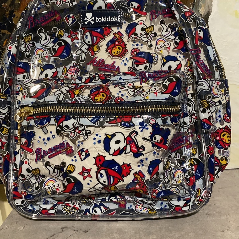 Tokidoki Atlanta Braves Clear Mini Backpack - Picture 3 of 6
